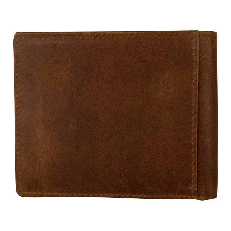ILI Slim Brown Bifold Wallet 7221 - Image 3