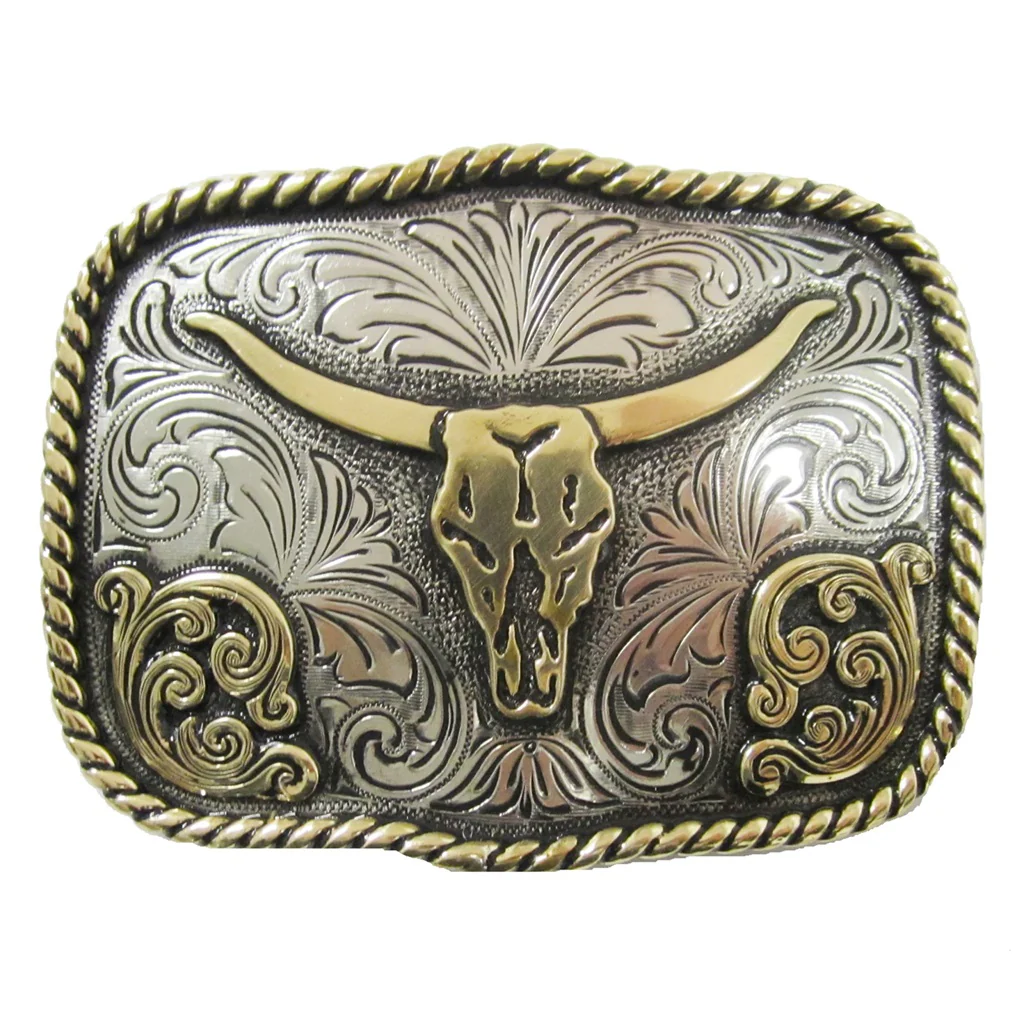 AndWest Longhorn Rope Edge Buckle 727