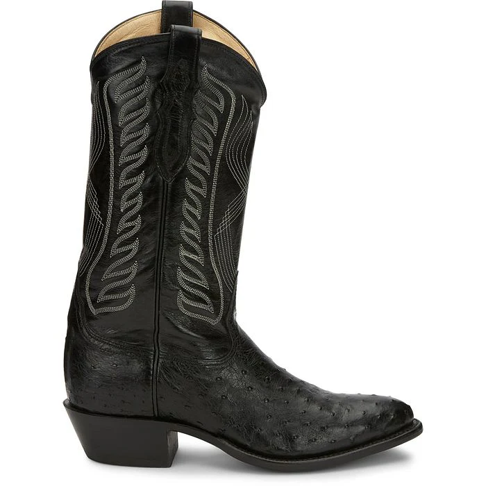 Tony Lama McCandles Black FQ Ostrich Men's Boot 8255 - Image 2