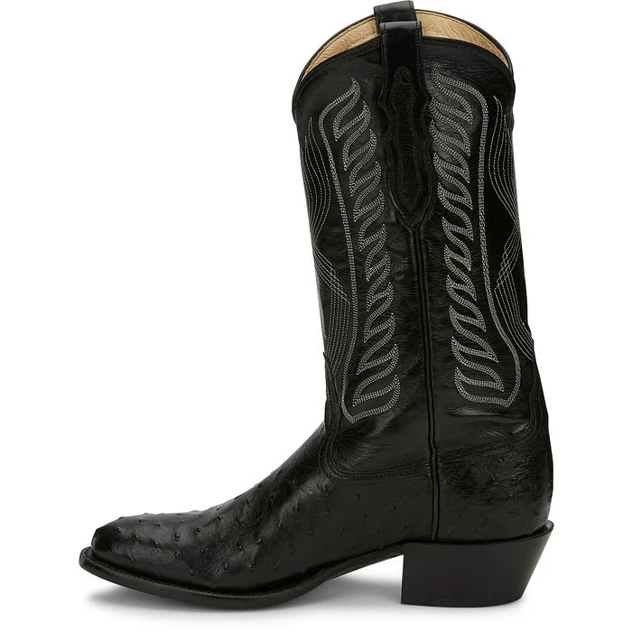 Tony Lama McCandles Black FQ Ostrich Men's Boot 8255 - Image 3