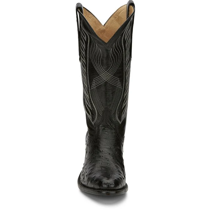 Tony Lama McCandles Black FQ Ostrich Men's Boot 8255 - Image 4