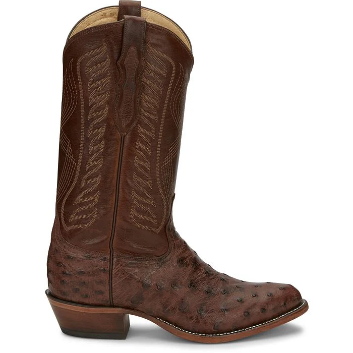 Tony Lama McCandles Chocolate FQ Ostrich Men's Boot 8256 - Image 2