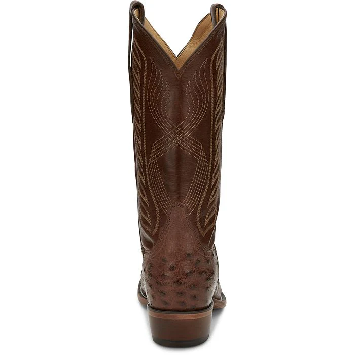 Tony Lama McCandles Chocolate FQ Ostrich Men's Boot 8256 - Image 5