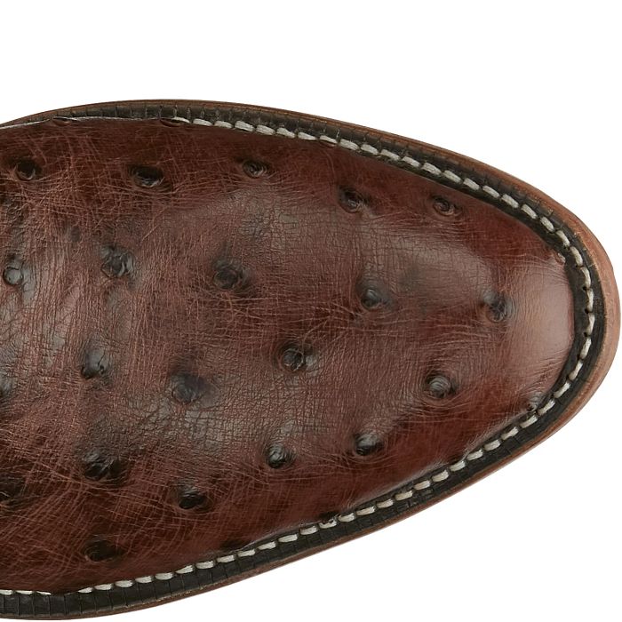 Tony Lama McCandles Chocolate FQ Ostrich Men's Boot 8256 - Image 6