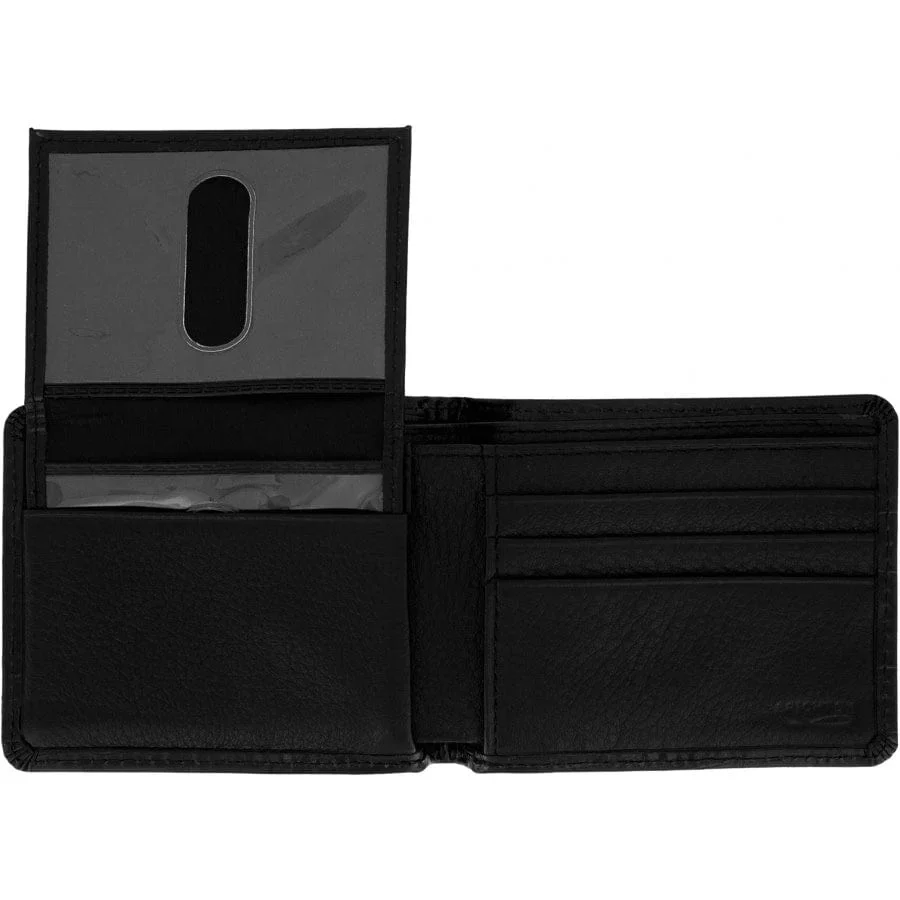 Brighton Rockefeller Passcase Black Bifold Wallet 89553 - Image 3