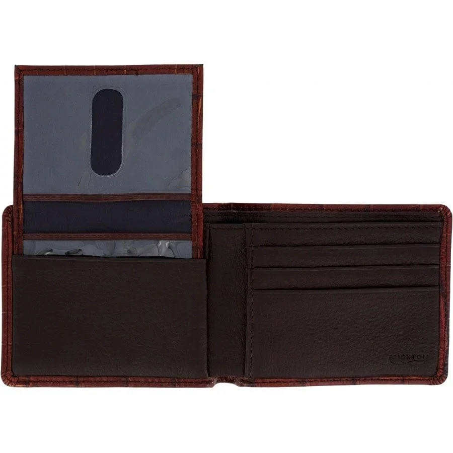 Brighton Rockefeller Passcase Brown Bifold Wallet 89557 - Image 3