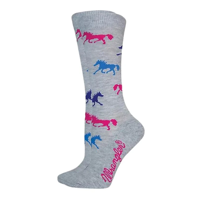 Wrangler Horse Pattern Women's Boot Socks 9406