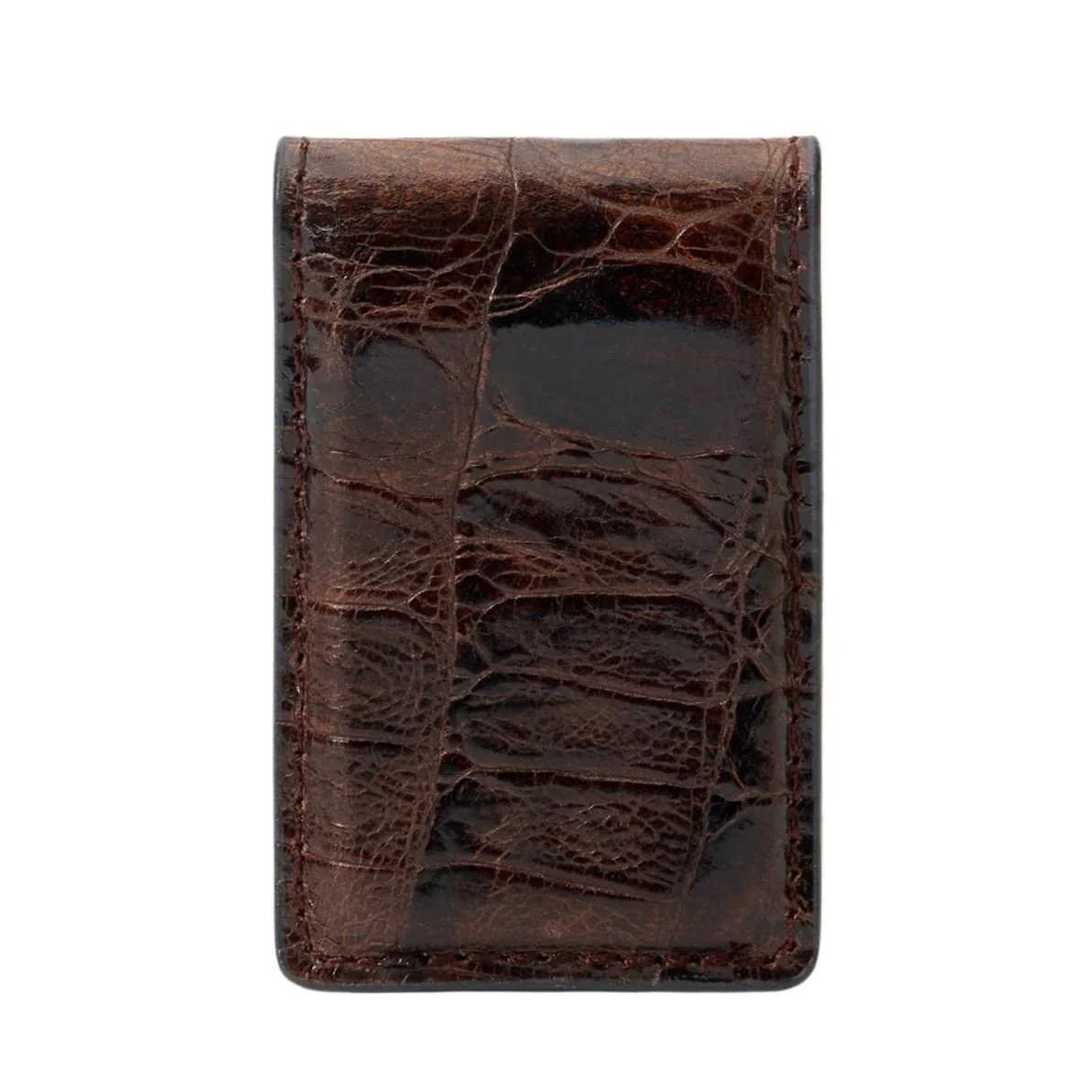 Stetson Hand-Tooled Croco Money Clip 9803004 - Image 2