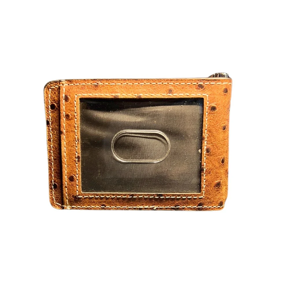 Ariat Ostrich Print Bifold Money Clip A3553302 - Image 3