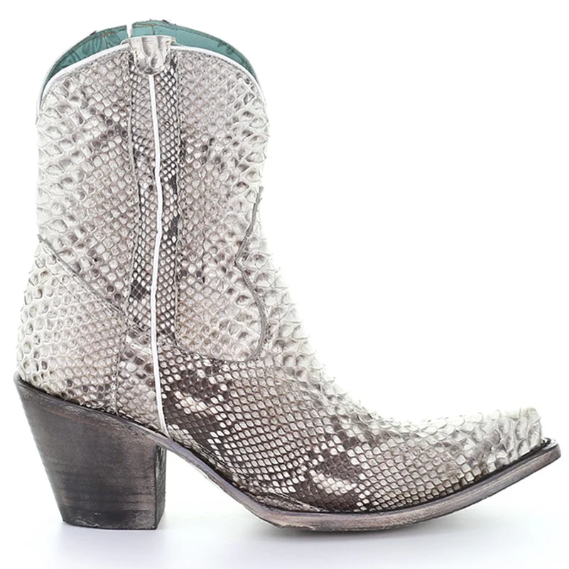 Corral Natural Python Women's Bootie A3791 - Image 2
