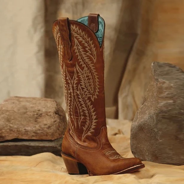 Corral Tall Gold Embroidery Women's Boot A4216 - Image 5