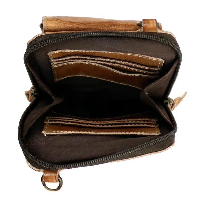 Bed Stu Alelike Tan Rustic Phone Crossbody A450319 - Image 2
