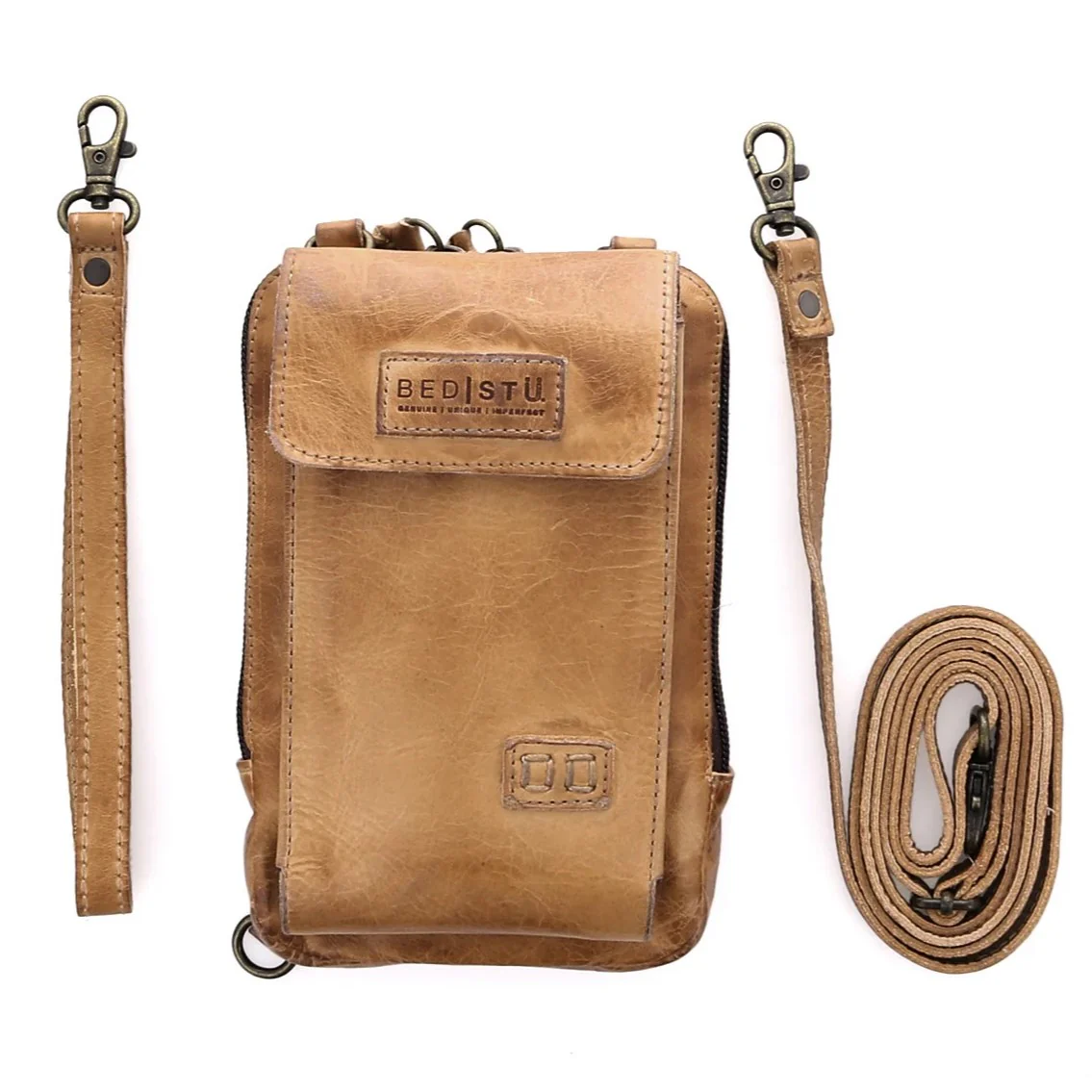 Bed Stu Alelike Tan Rustic Phone Crossbody A450319 - Image 6