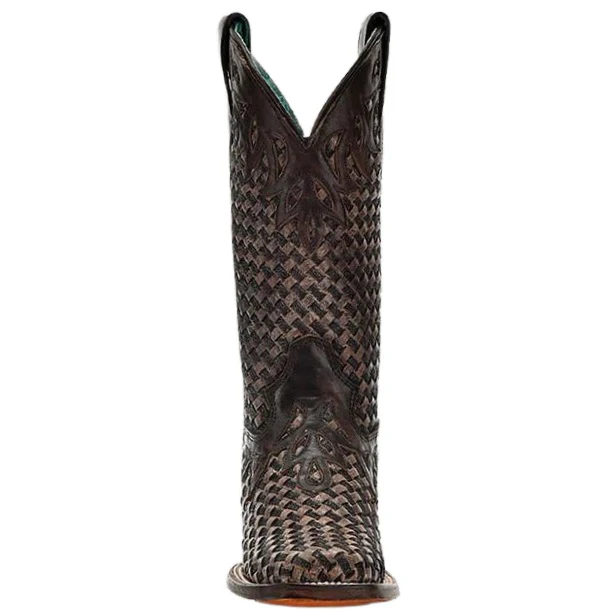 Corral Chocolate Woven Women's Boot A4526 - Image 3
