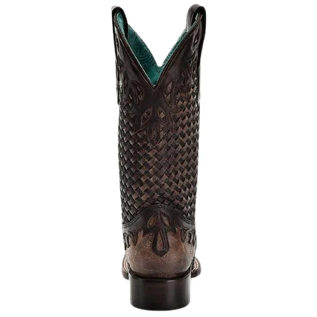 Corral Chocolate Woven Women's Boot A4526 - Image 4