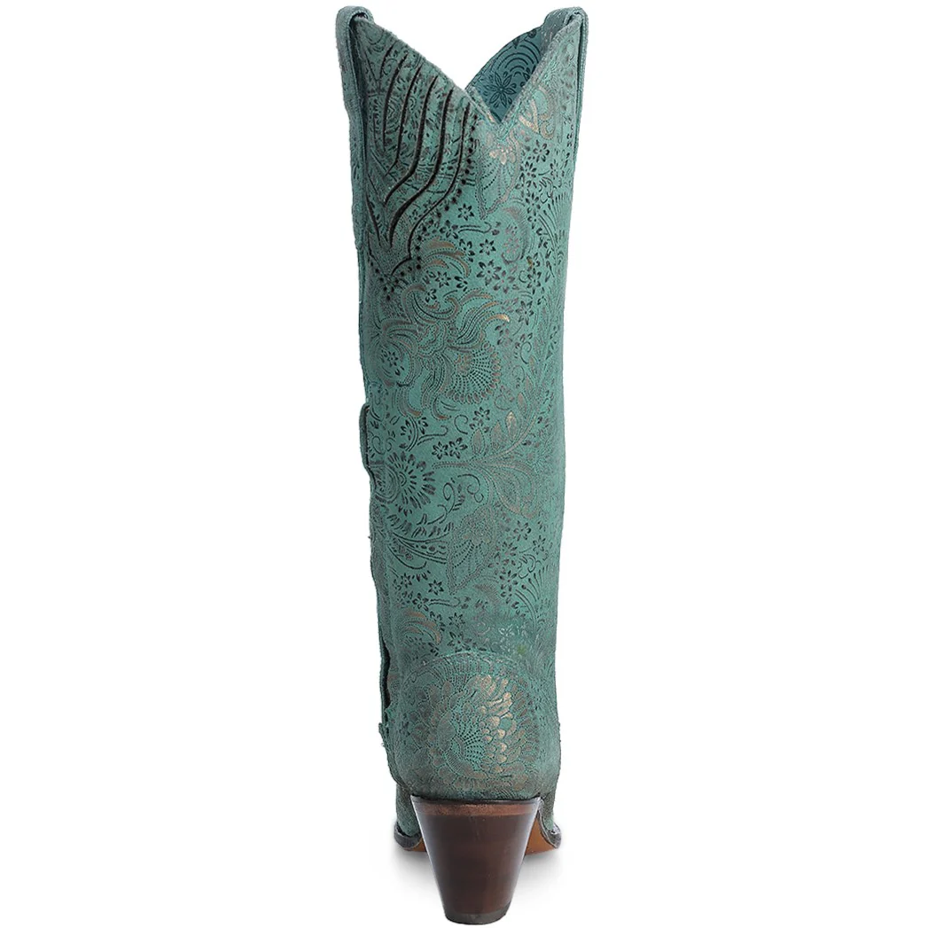 Corral Tall Floral Stamp Women's Boot A4587 - Image 4