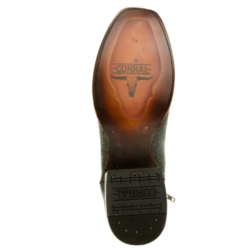 Corral Chocolate Caiman Men's Bootie A4680 - Image 6