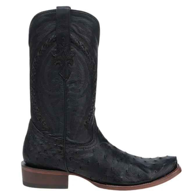 Corral Black Ostrich Men's Boot A4970 - Image 2