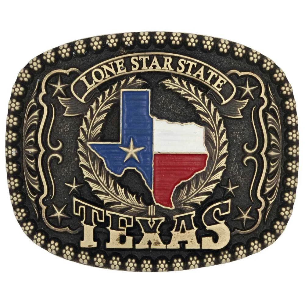 Montana Silversmiths Texas Lone Star State Buckle A955