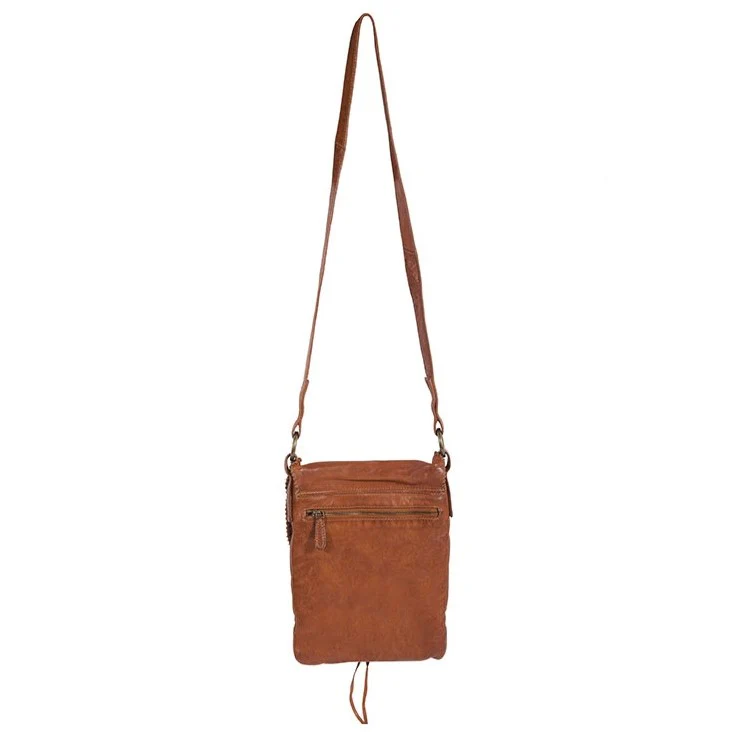 Scully Whip Stitch Cognac Crossbody B185 - Image 3