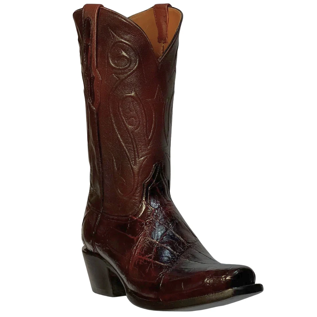 Black Jack Gator Belly Cherry Men's Boots BC528 - Image 8