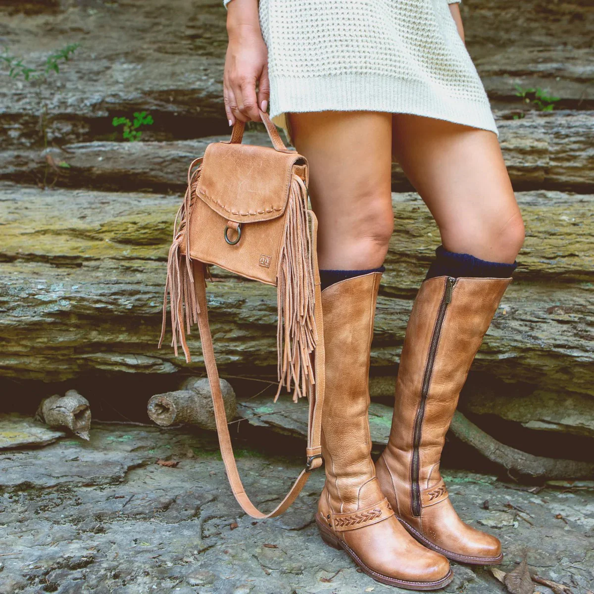 Bed Stu Hidden Tan Crossbody A450294 - Image 5