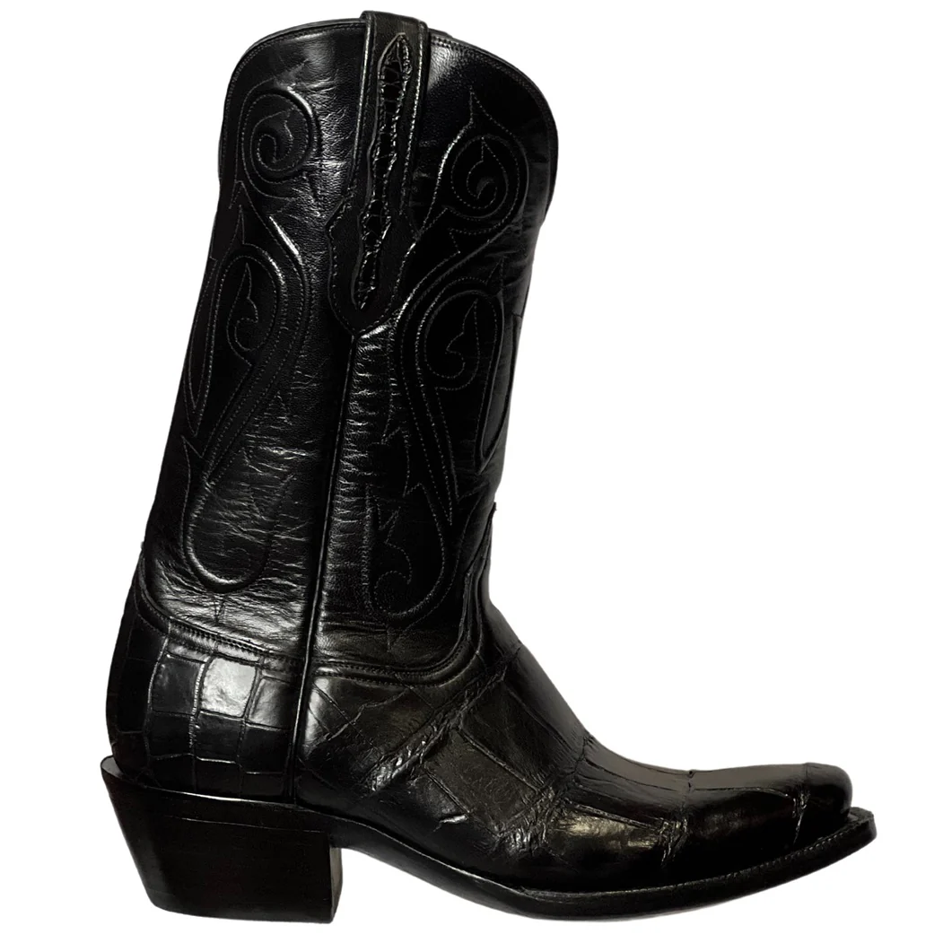 Black Jack Gator Belly Black Men's Boot BK528 - Image 2