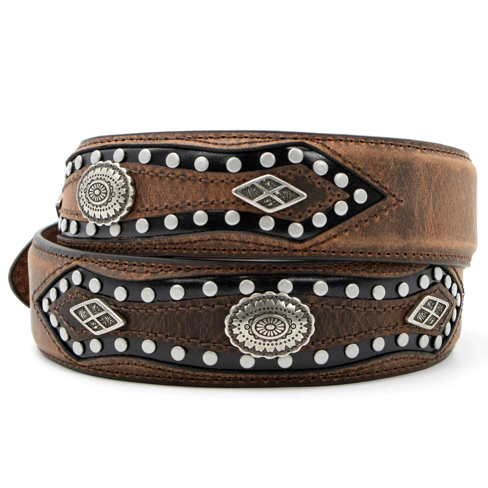 AndWest Vintage Studded Stations Belt BLT221-26 - Image 2