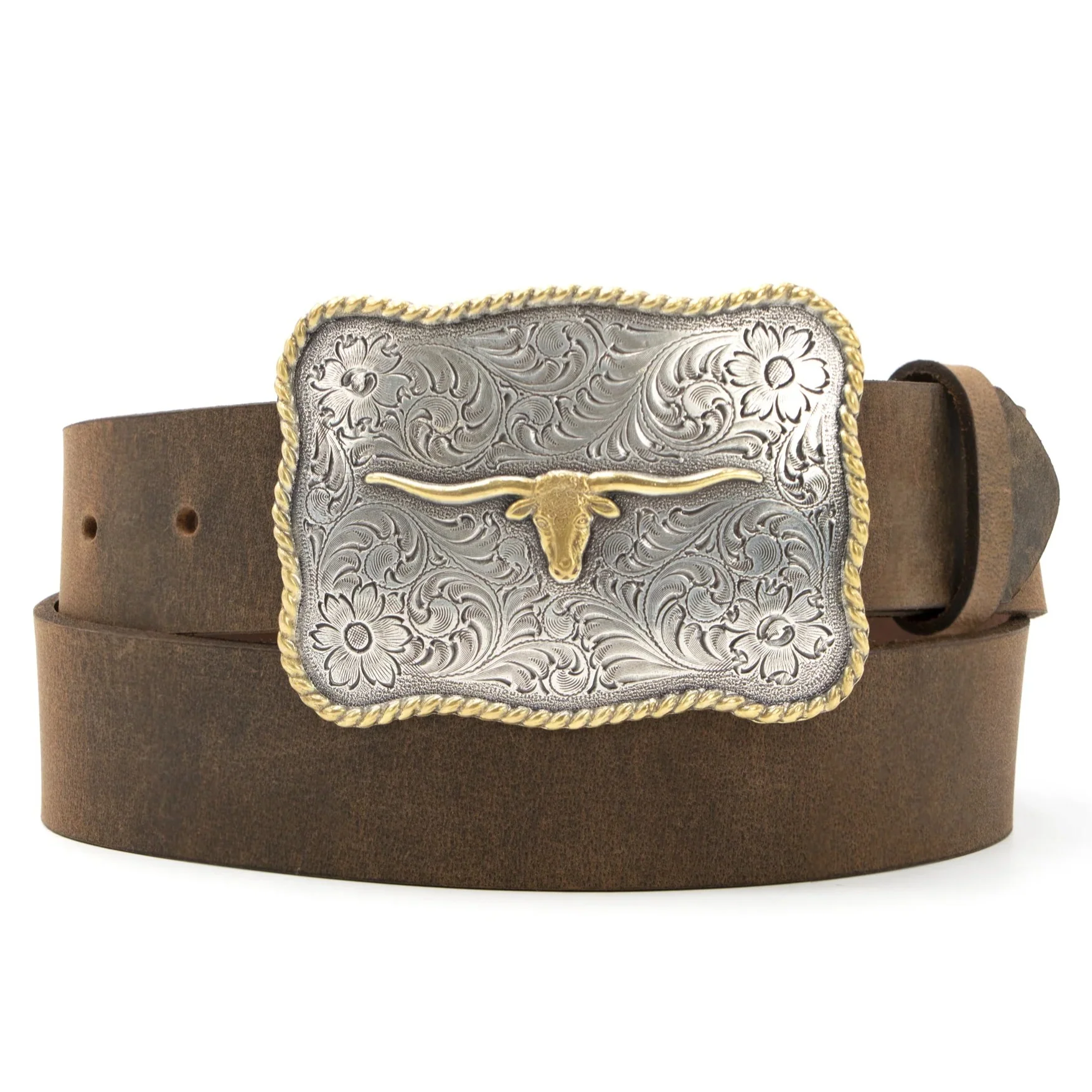 AndWest Scalloped Longhorn Belt BLT237-26