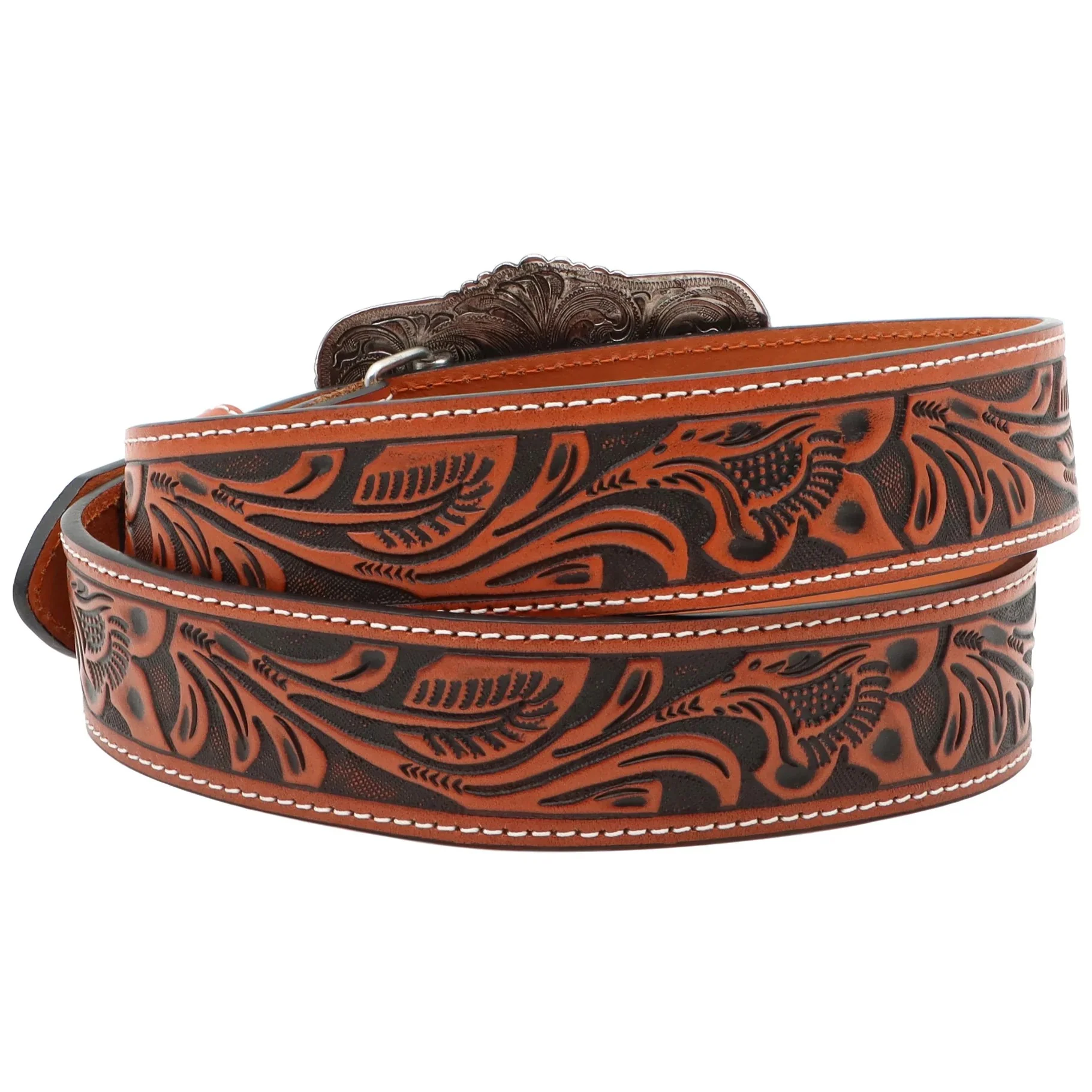 AndWest Longhorn Tooled Belt BLT242-20 - Image 2