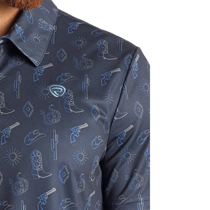 Rock & Roll Pistol Pete Men's Polo BM51T06007 - Image 3
