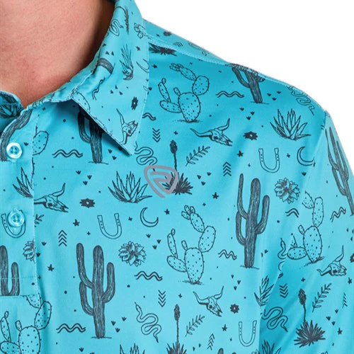 Rock & Roll Cactus Blue Men's Polo BM51T06631 - Image 3