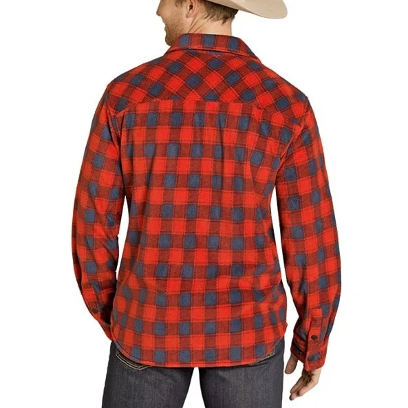 Rock & Roll Plaid Fleece Men's Western Snap BM92T07725 - Image 2