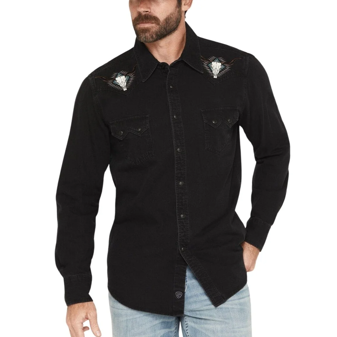 Rock & Roll Longhorn Embodied Men's Western Snap BMN2S07633