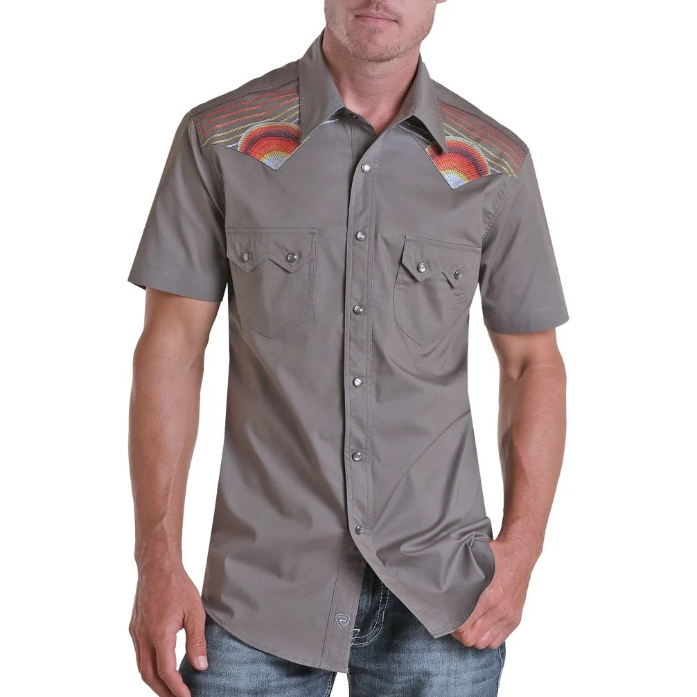 Rock & Roll Sunset Men's Button Up BMN3S03350
