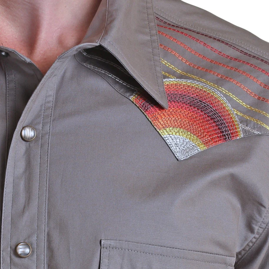 Rock & Roll Sunset Men's Button Up BMN3S03350 - Image 2