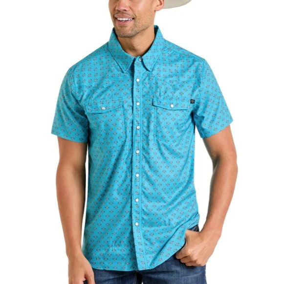 Rock & Roll Mini Aztec Men's Western Snap BMN3S06423