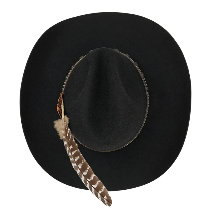 Stetson Broken Bow Black Wool Cowboy Hat - Image 6