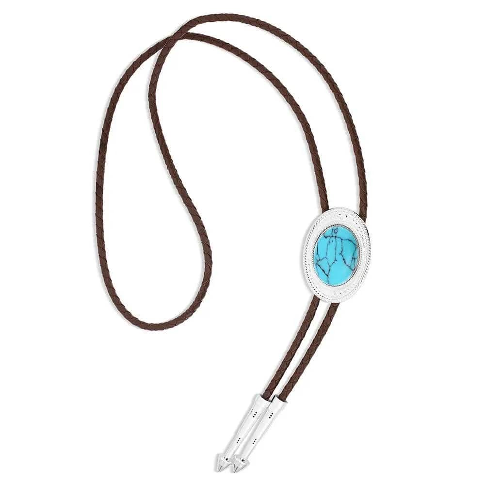 Montana Silversmith The Outlaw Turquoise Bolo Tie BT6146TQ - Image 3