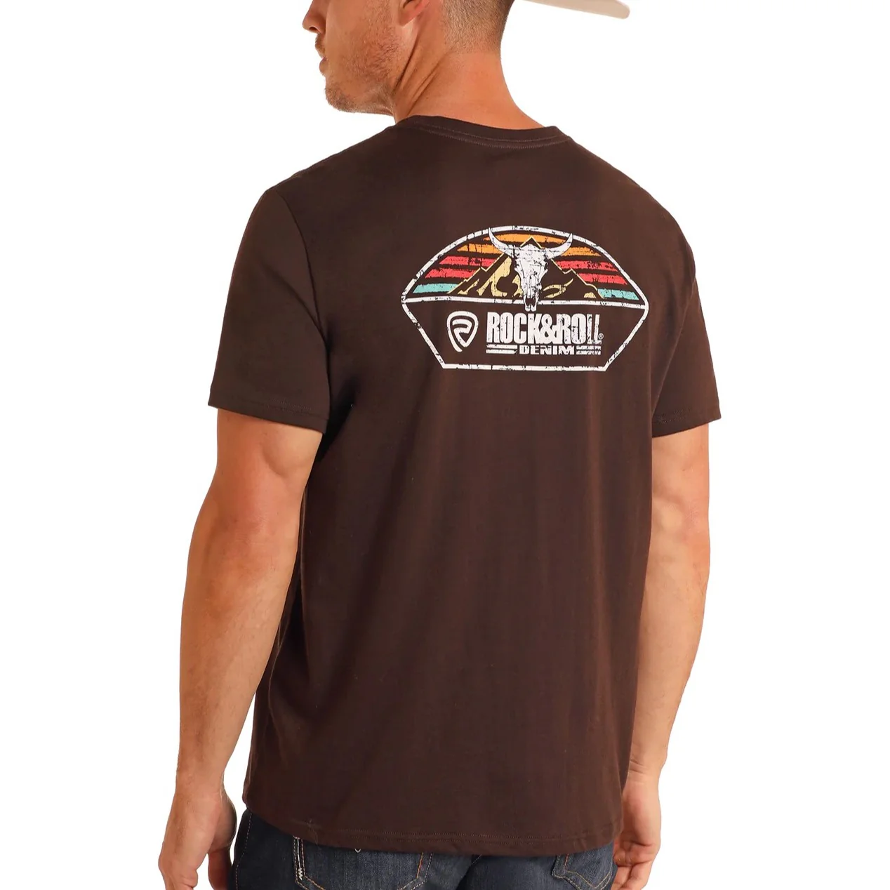 Rock & Roll Steer Skull Logo Tee BU21T05600 - Image 2