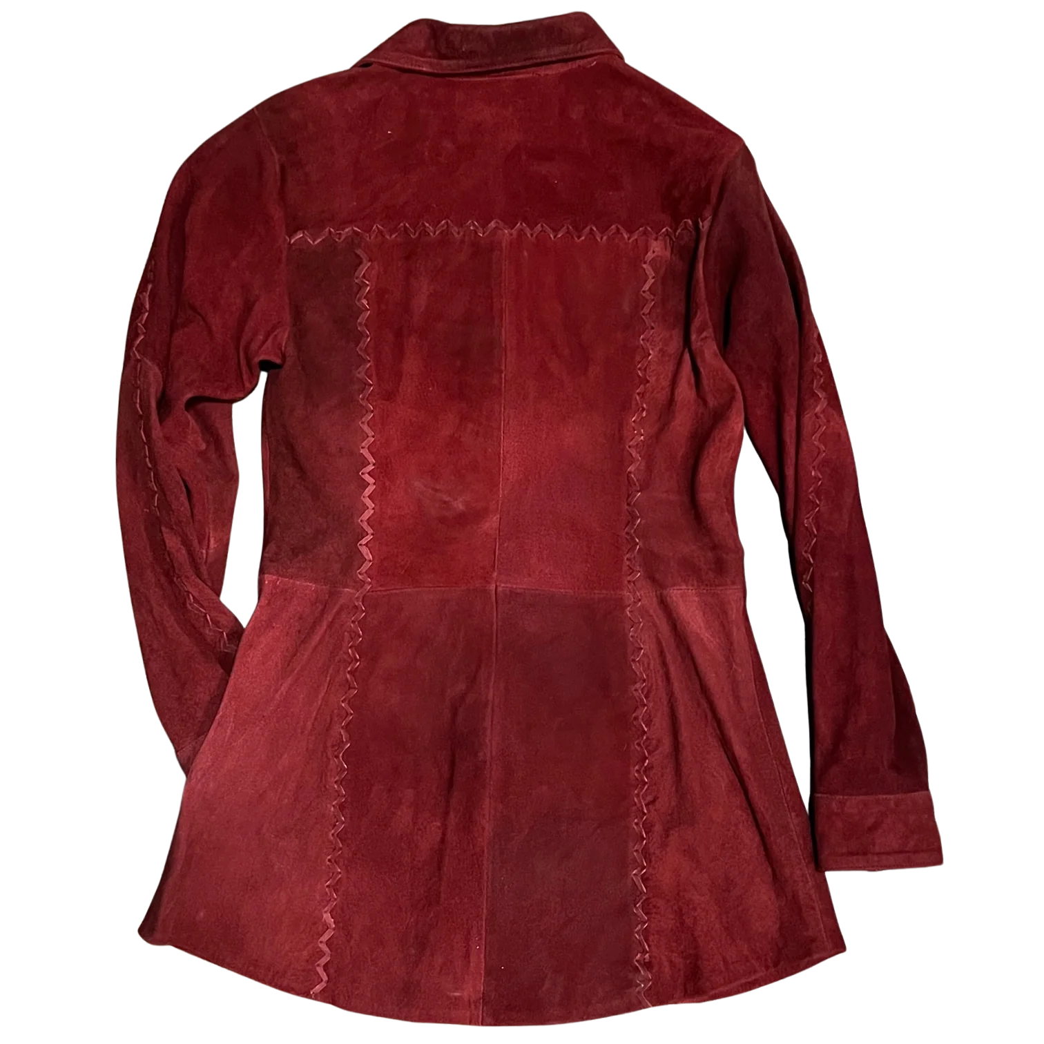 Kobler Burgundy Deer Hide Women's Coat - Image 3