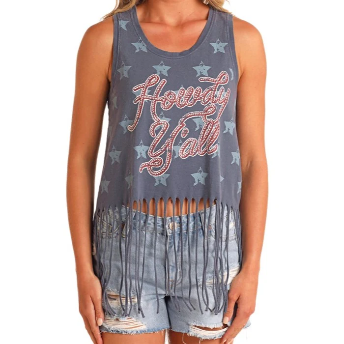 Rock & Roll Howdy Y'all Women's Tank BW20T05941 - Image 3