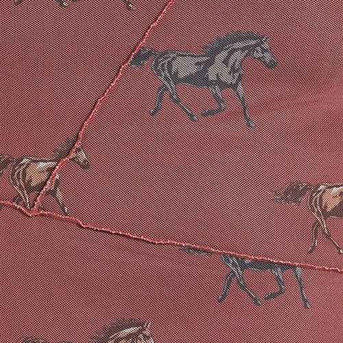 Rock & Roll Horse Print Mesh Women’s Top BW22T08090 - Image 3