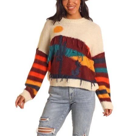 Rock & Roll Desert Scenery Women's Sweater BW32T04497