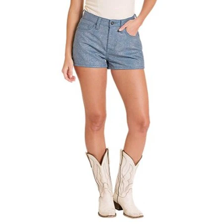Rock & Roll Shimmer Pattern Women's Shorts BW68D09108