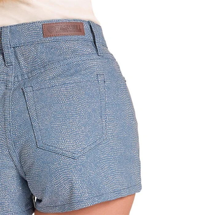 Rock & Roll Shimmer Pattern Women's Shorts BW68D09108 - Image 2