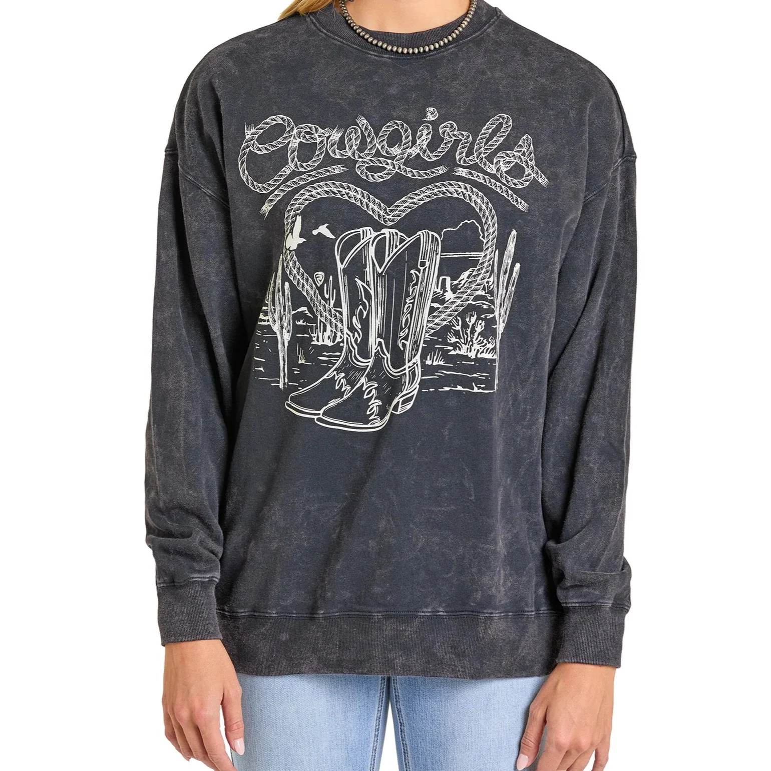 Rock & Roll Cowgirl's Women's Pullover BW91T07330 - Image 2