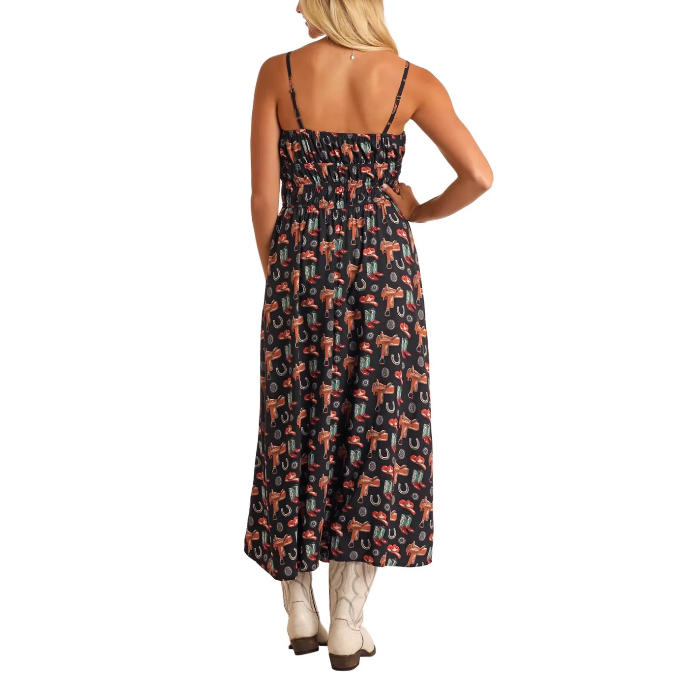 Rock & Roll Conversational Midi Women's Dress BWD0R05870 - Image 2