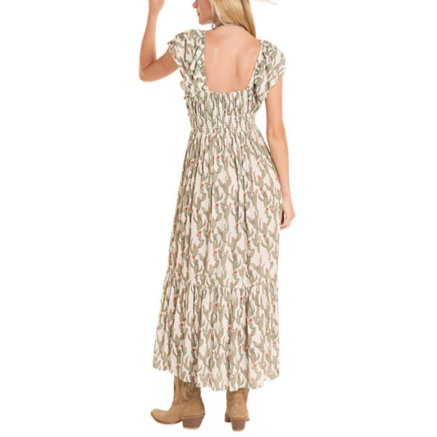Rock & Roll Cactus Print Women's Dress BWD0R08810 - Image 2