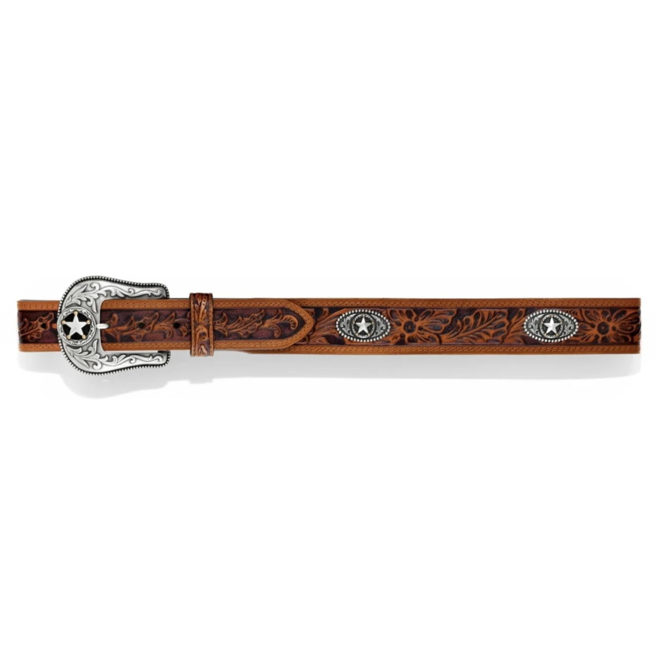 Justin Tooled Star Emblem Belt C12424 - Image 3